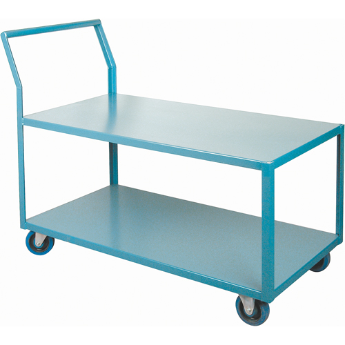 Heavy-Duty Low Profile Shop Carts, 2 Tiers, 24" W x 48" D x 40" H, 1200 lbs. Cap. Distribution Industrielle GC