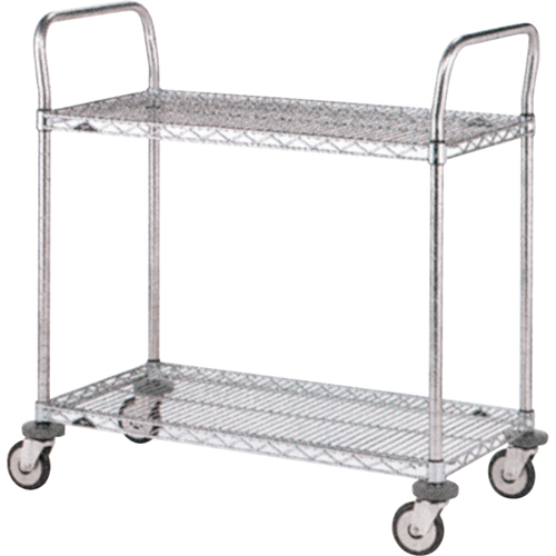 Standard-Duty Utility Carts, Stainless Steel, 24" x 39" x 36", 500 lbs. Capacity Distribution Industrielle GC