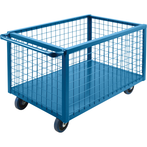Wire Mesh Box Truck, Steel, 51" L x 24" W x 31.5" H, 16 cu. ft. Volume, 1200 lbs. Capacity Distribution Industrielle GC