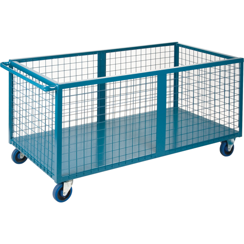 Wire Mesh Box Truck, Steel, 51" L x 30" W x 31.5" H, 20 cu. ft. Volume, 1200 lbs. Capacity Distribution Industrielle GC