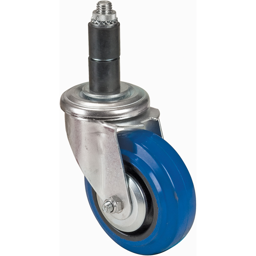 Rubber Stem Caster, Swivel, 4" (101.6 mm) Dia. Distribution Industrielle GC