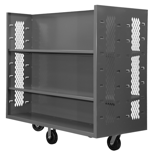 Chariots en treillis m&eacute;tallique, Acier, 30" x 54" x 60", Capacit&eacute; 1500 lb Distribution Industrielle GC