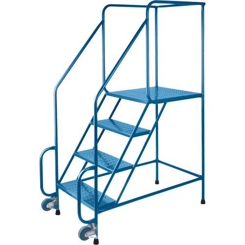 &eacute;chelles Tilt-N-Roll, Acier, 4 marches, Largeur 22", 24" p x 38" h marche pali&egrave;re Distribution Industrielle GC
