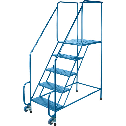 &eacute;chelles Tilt-N-Roll, Acier, 5 marches, Largeur 22", 24" p x 47" h marche pali&egrave;re Distribution Industrielle GC