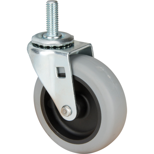 Stem Caster, Swivel, 3" (76 mm) Dia., 80 lbs. (36 kg.) Capacity Distribution Industrielle GC