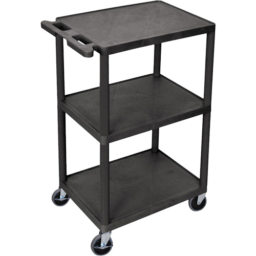 Chariot utilitaire, 3 tiers, 18" x 40" x 24", Capacit&eacute; 400 lb Distribution Industrielle GC
