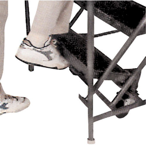 Slope Rolling Ladder, 9 Steps, Anti-Skid, 50° Incline, 90" High Distribution Industrielle GC