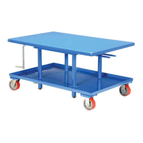 Table &eacute;l&eacute;vatrice &agrave; montant, 42" lo x 30" la, Acier, Capacit&eacute; 2000 lb Distribution Industrielle GC