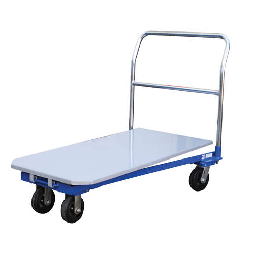 Platform Cart, 48" L x 24" W, 1500 lbs. Capacity, Mold-on Rubber Casters Distribution Industrielle GC