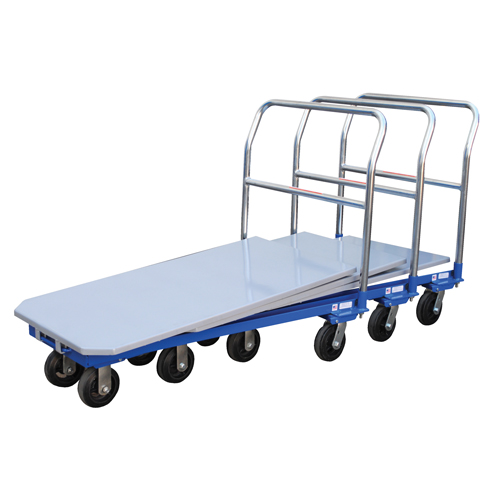 Platform Cart, 48" L x 24" W, 1500 lbs. Capacity, Mold-on Rubber Casters Distribution Industrielle GC
