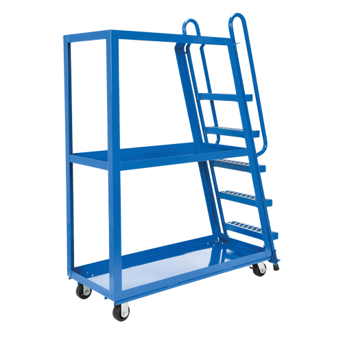 Chariot &agrave; cueillette, Acier, 21-7/8" la x 56-1/8" p, 3 tablettes, Capacit&eacute; 1000 lb Distribution Industrielle GC