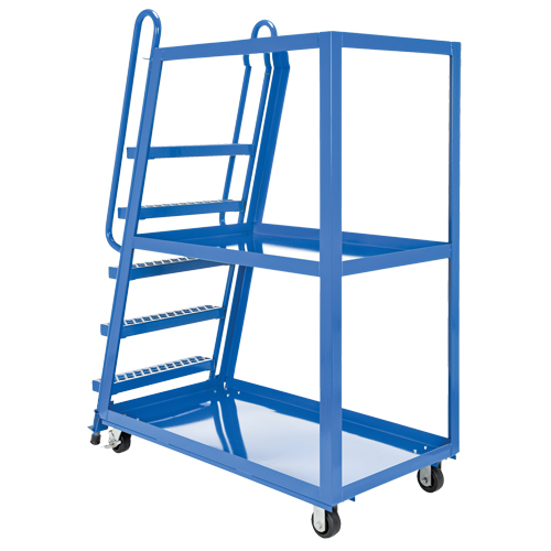 Chariot &agrave; cueillette, Acier, 27-7/8" la x 56-1/8" p, 3 tablettes, Capacit&eacute; 1000 lb Distribution Industrielle GC