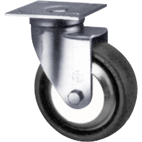 Roulette robuste, Pivotant, 5" (127 mm), N&eacute;opr&egrave;ne,  Distribution Industrielle GC