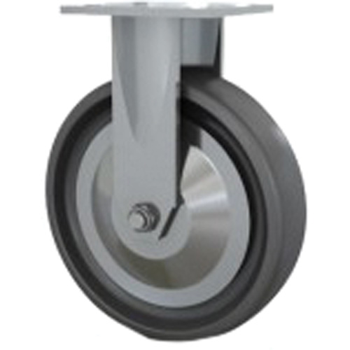 Heavy-Duty Caster, Rigid, 8" (203.2 mm), Solid Elastomer, 1000 lbs. (453.6 kg.) Distribution Industrielle GC