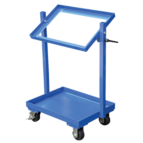 Stock Cart, Steel, 30-11/16" W x 19-1/4" D, 2 Shelves, 200 lbs. Capacity Distribution Industrielle GC