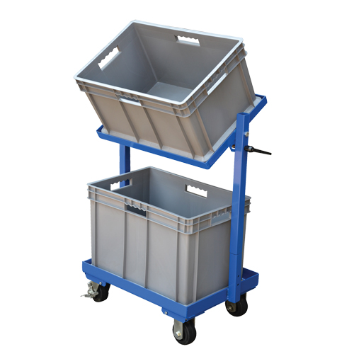 Chariot &agrave; cueillette, Acier, 30-11/16" la x 19-1/4" p, 2 tablettes, Capacit&eacute; 200 lb Distribution Industrielle GC