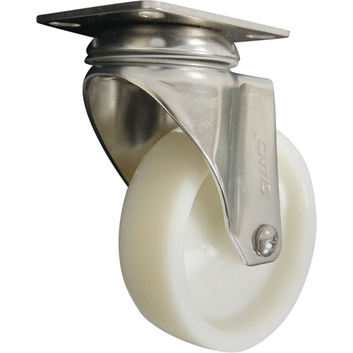 Roulette, Pivotant, 4" (101,6 mm), Nylon, 200 lb (91 kg) Distribution Industrielle GC