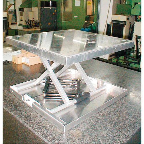 Dessus de table &eacute;l&eacute;vatrice &agrave; ciseaux Lift-Tool, 23" lo x 22" la, Aluminium, Capacit&eacute; 300 lb Distribution Industrielle GC