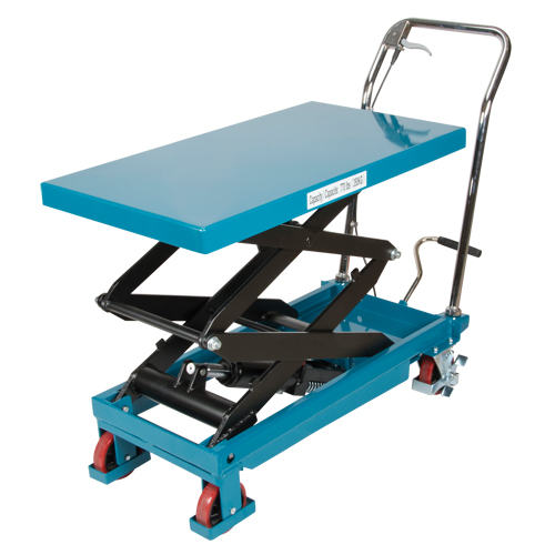 Heavy-Duty Hydraulic Scissor Lift Table, 35-3/4" L x 19-3/4" W, Steel, 770 lbs. Capacity Distribution Industrielle GC