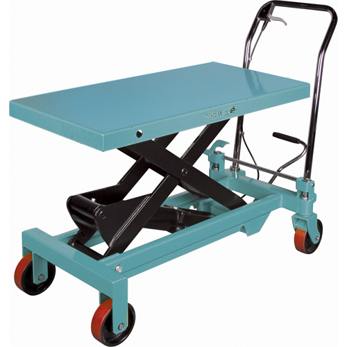 Heavy-Duty Hydraulic Scissor Lift Table, 39-3/8" L x 20-1/8" W, Steel, 1650 lbs. Capacity Distribution Industrielle GC