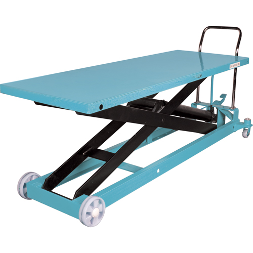 Heavy-Duty Hydraulic Scissor Lift Table, 80-1/8" L x 29-1/2" W, Steel, 2200 lbs. Capacity Distribution Industrielle GC