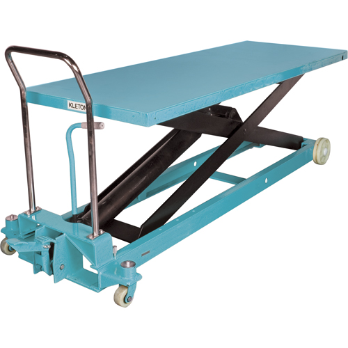 Heavy-Duty Hydraulic Scissor Lift Table, 80-1/8" L x 29-1/2" W, Steel, 2200 lbs. Capacity Distribution Industrielle GC