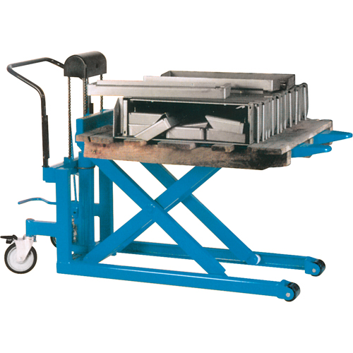 Chariots/tables hydrauliques de lev&eacute;e &agrave; ciseaux pour palettes, 42-1/2" lo x 20-1/2" la, Acier, Capacit&eacute; de 1000 lb Distribution Industrielle GC