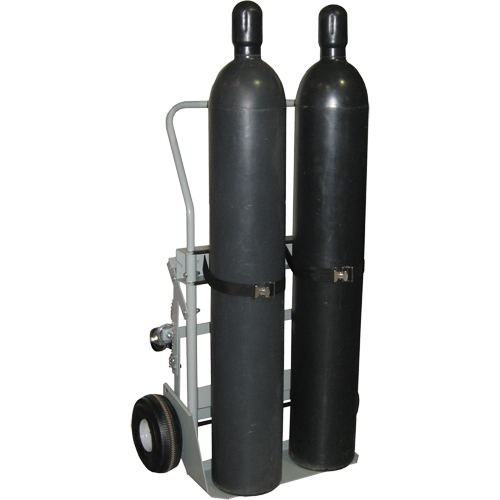 Chariots &agrave; quatre roues pour bouteilles, Roues Pneumatique, Base de 28" la x 6" lo, 1000 lb Distribution Industrielle GC