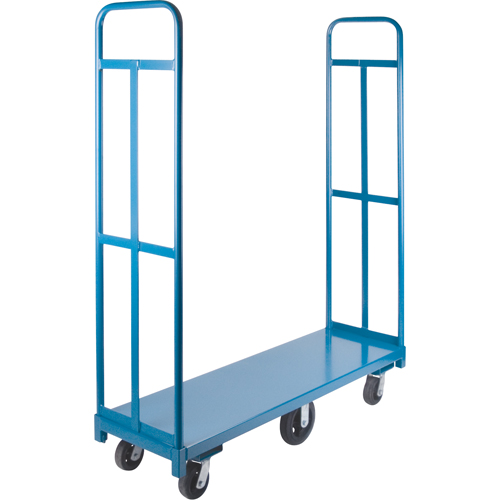 Chariot &agrave; plateforme U-Boat, 60" lo x 18" la x Capacit&eacute; 1500 lb, Roues en Caoutchouc Distribution Industrielle GC