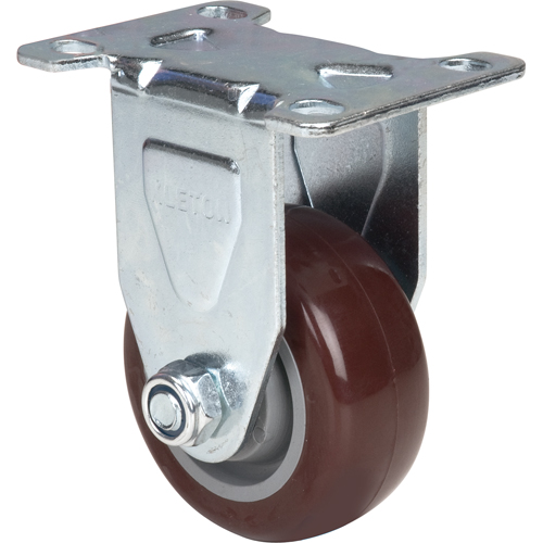 Caster, Rigid, 3" (76 mm), Polyurethane, 230 lbs. (104 kg.) Distribution Industrielle GC