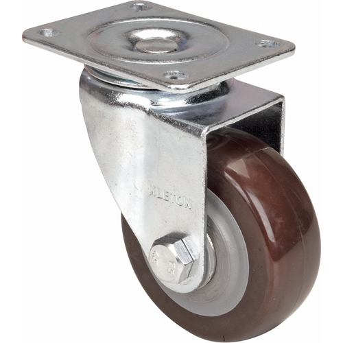 Roulette, Pivotant, 4" (101,6 mm), Polyur&eacute;thane, 440 lb (199,58 kg) Distribution Industrielle GC