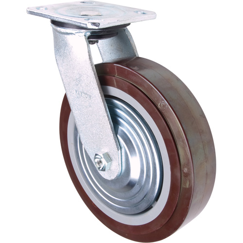 Roulette, Pivotant, 8" (203,2 mm), Polyur&eacute;thane, 1000 lb (453,6 kg) Distribution Industrielle GC