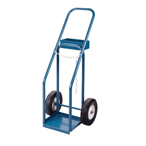Gas Cylinder Carts, Semi-Pneumatic Wheels, 12" W x 10" L Base, 400 lbs. Distribution Industrielle GC