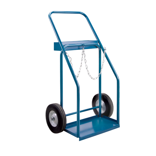 Gas Cylinder Carts, Semi-Pneumatic Wheels, 19" W x 10" L Base, 1000 lbs. Distribution Industrielle GC