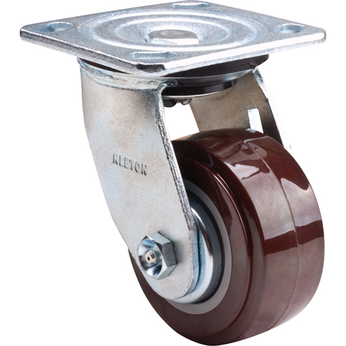 Caster, Swivel, 4" (101.6 mm), Polyurethane, 550 lbs. (249.5 kg.) Distribution Industrielle GC