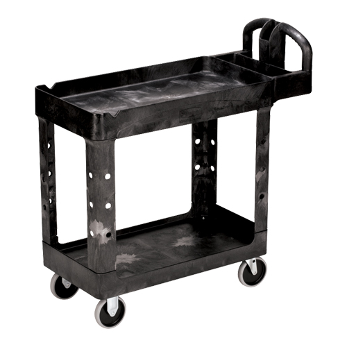 Heavy Duty Utility Cart - 4500-88, 2 Tiers, 17-1/8" x 33-1/4" x 39", 500 lbs. Capacity Distribution Industrielle GC
