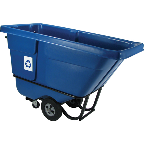 Chariot basculeur en acier, Poly&eacute;thyl&egrave;ne, 1/2 vg³, Capacit&eacute; de charge de 850 lb Distribution Industrielle GC