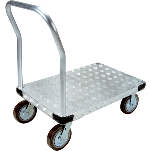 Chariots &agrave; plateforme en aluminium, 24" la x 36" lo, 4000 lb cap, Roues Polyur&eacute;thane Distribution Industrielle GC