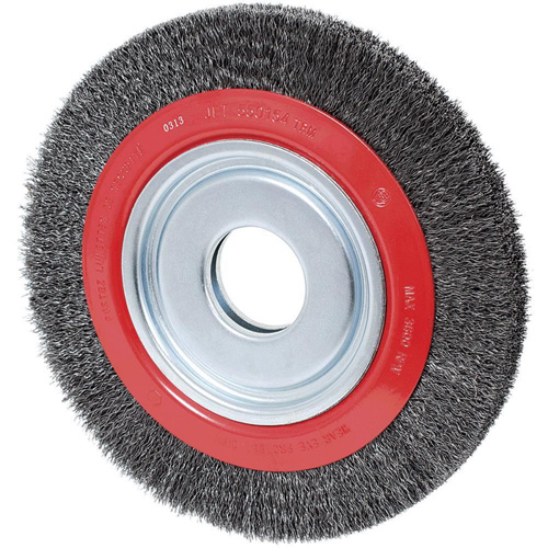 101K-5C Crimped Wire Wheel, 12" Dia., 0.02" Fill, 2" Arbor Distribution Industrielle GC