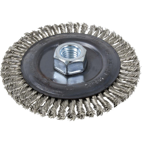 Stringer Bead Brush Wheel, 6" Dia., 0.022" Fill, 5/8"-11 Arbor Distribution Industrielle GC