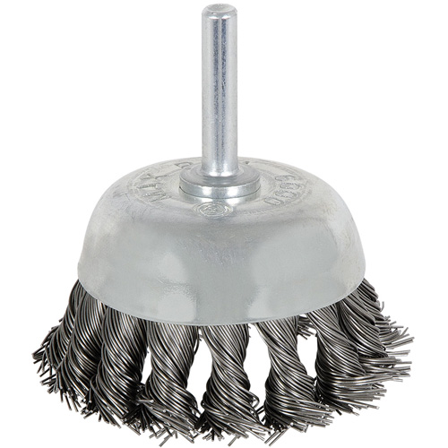 8046 Shaft Mounted Knot Twisted Cup Brush, 1-1/8" Dia. Distribution Industrielle GC