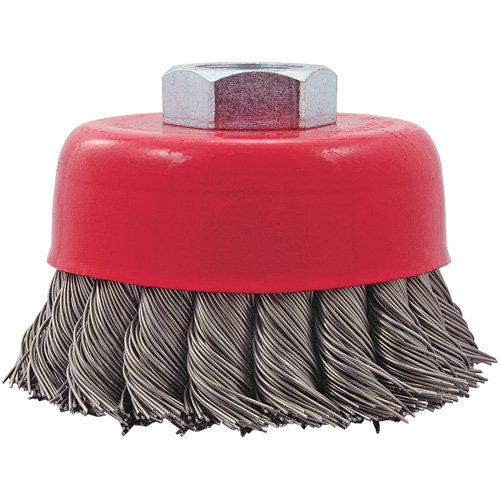 CK3201T Knotted Twist Wire Cup Brush, 3" Dia. x 5/8"-11 Arbor Distribution Industrielle GC