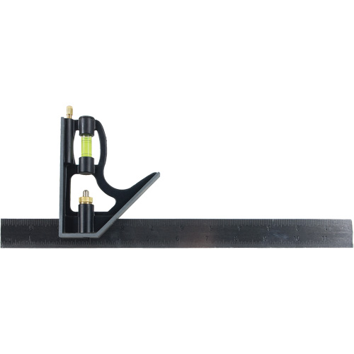 Combination Square, 12" L, Stainless Steel, Plain Distribution Industrielle GC