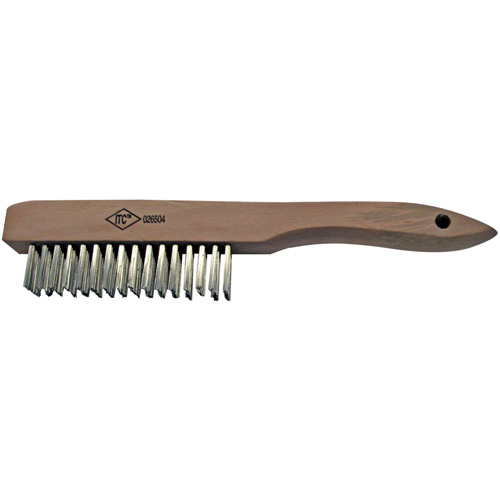 Brosse &agrave; r&eacute;curer, Acier inoxydable, 4 x 16 rangs de fils Distribution Industrielle GC