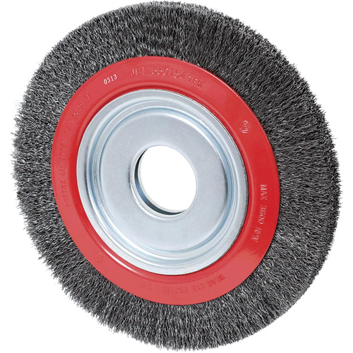 Crimped Wire Wheel, 10" Dia., 0.02" Fill, 2" Arbor Distribution Industrielle GC
