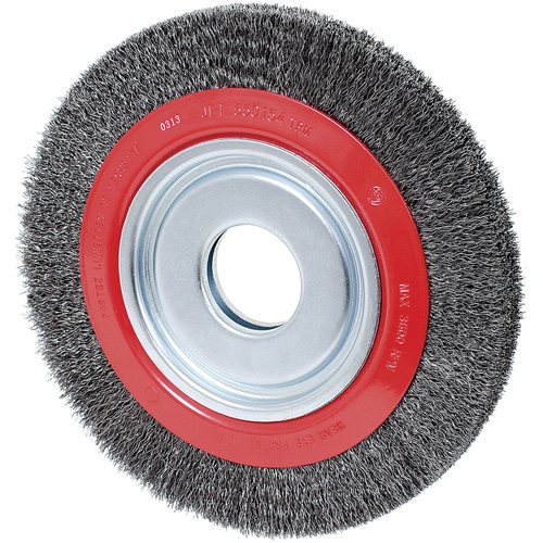 Crimped Wire Wheel, 10" Dia., 0.014" Fill, 2" Arbor Distribution Industrielle GC