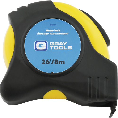 Auto-Lock Tape Measure, 1" x 26/8 m, Imperial & Metric Graduations Distribution Industrielle GC