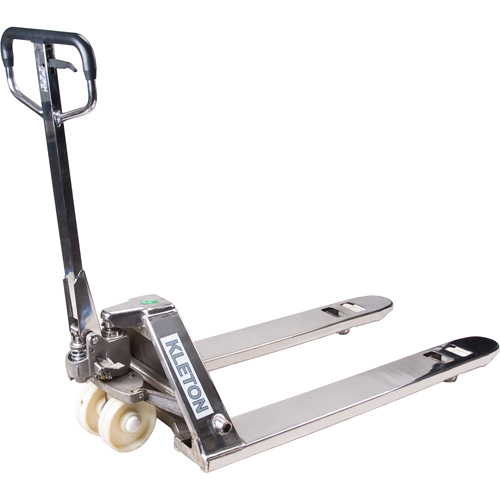 Manual Pallet Truck, Stainless Steel, 48" L x 27" W, 5500 lbs. Capacity Distribution Industrielle GC