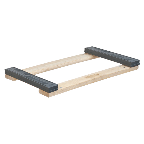 Cadre de socle roulant en bois dur &agrave; bouts avec caoutchouc, Cadre en Bois, 18" la x 24" p x 2,5" h, Capacit&eacute; de 900 lb Distribution Industrielle GC