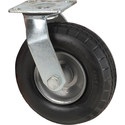 Roulettes pneumatiques, Pivotant, 8" (203,2 mm), Pneumatique, 350 lb (158,8 kg) Distribution Industrielle GC